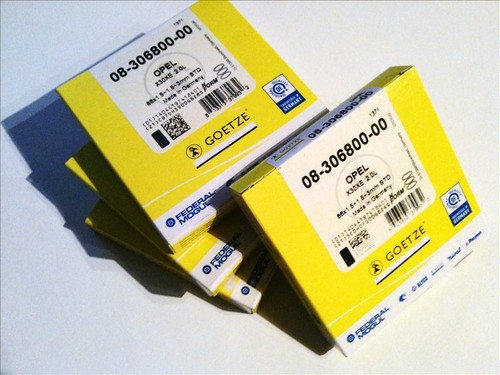 Satz racing kolbenringe - 4,